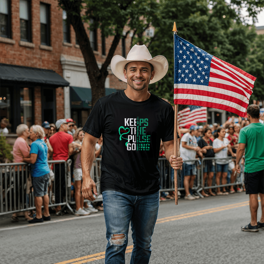 Keeps The Pulse Going-T-Shirt