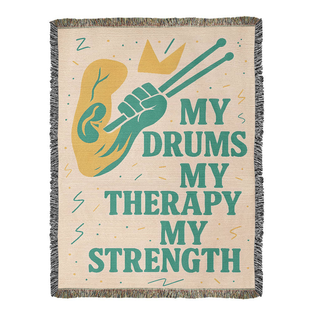 My Drums, My Therapy, My Strength- Blanket