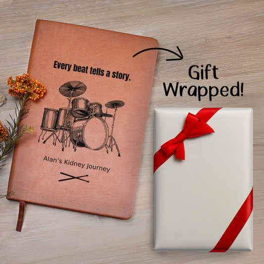 Personalize Drummer Leather Journal