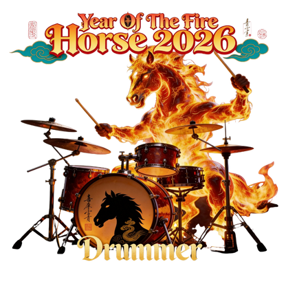 Fire Horse Hoodie - 2026 Chinese New Year Celebration for Drummers