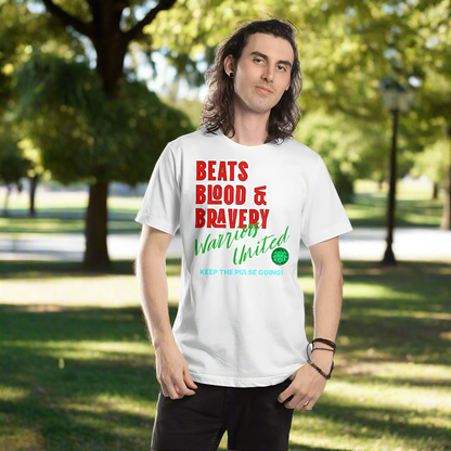 Beats, Blood & Bravery- T-shirt-Front