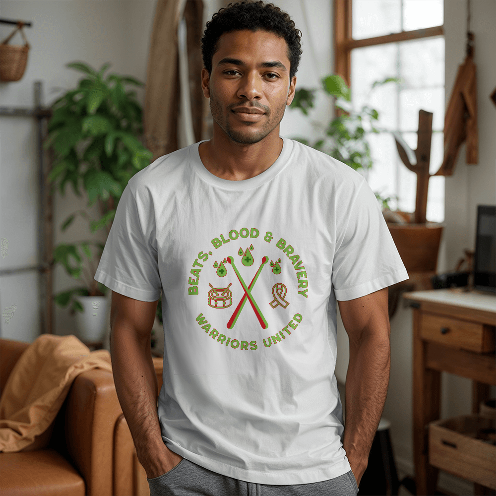 Beats, Blood & Bravery-Warriors United-T-shirt-Front