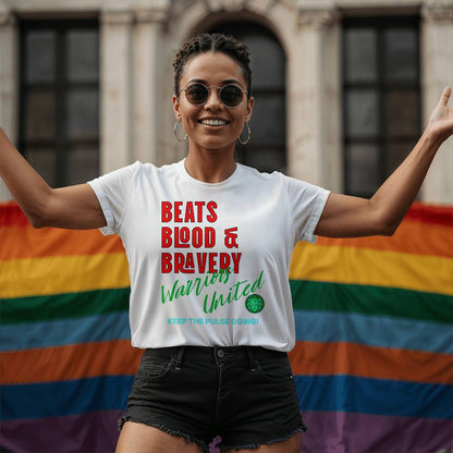 Beats, Blood & Bravery- T-shirt-Front
