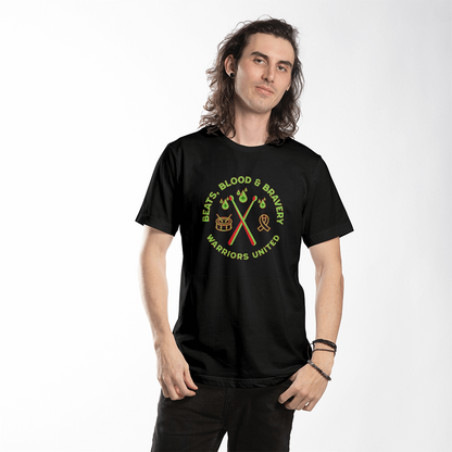 Beats, Blood & Bravery-Warriors United-T-shirt-Front