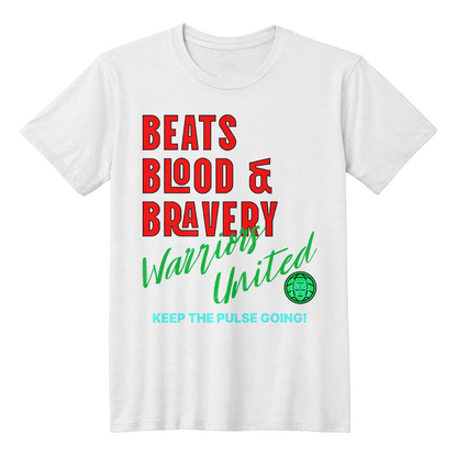 Beats, Blood & Bravery- T-shirt-Front