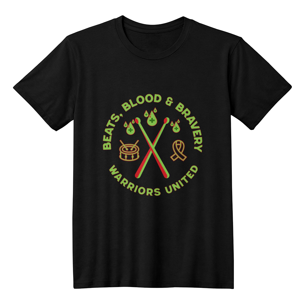 Beats, Blood & Bravery-Warriors United-T-shirt-Front