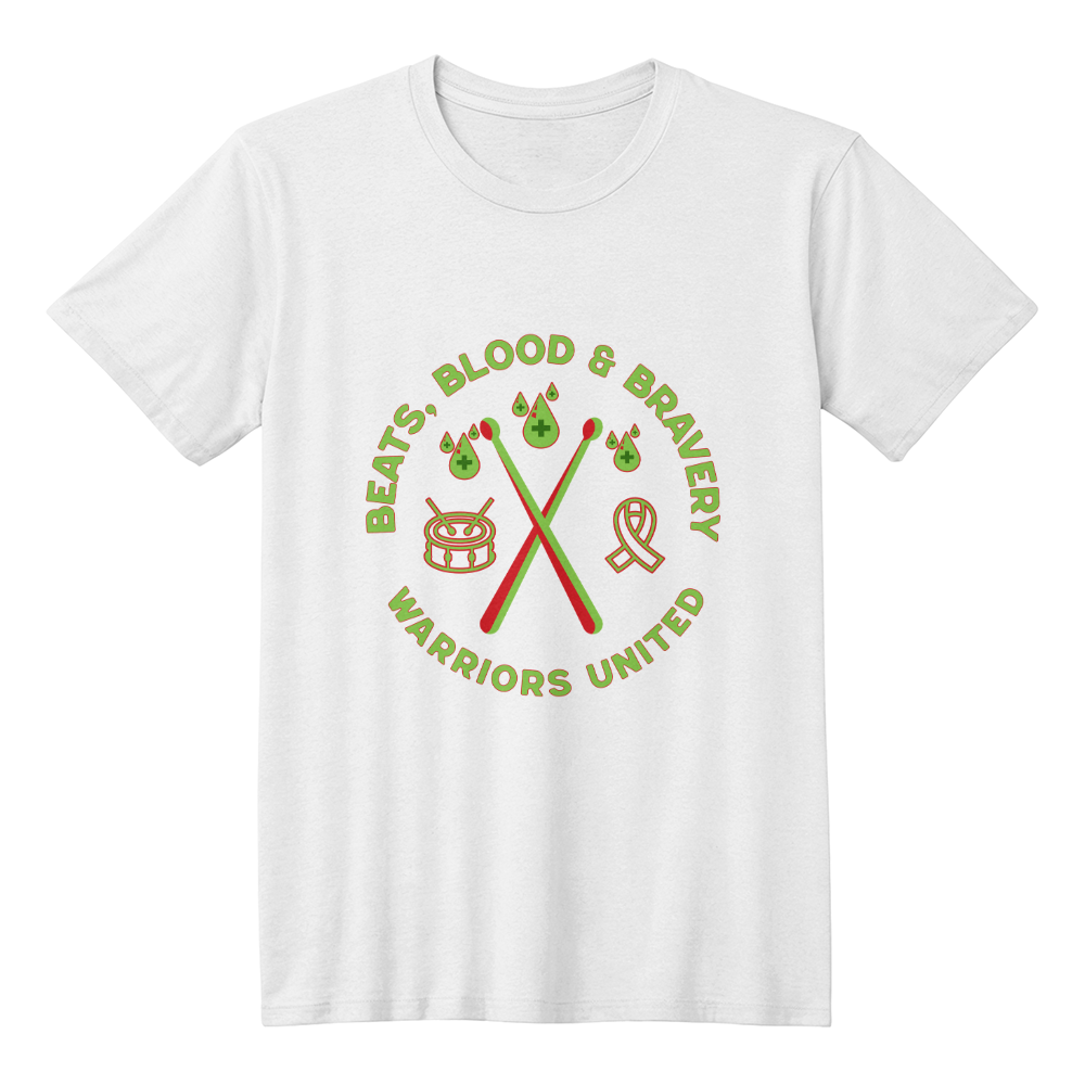 Beats, Blood & Bravery-Warriors United-T-shirt-Front