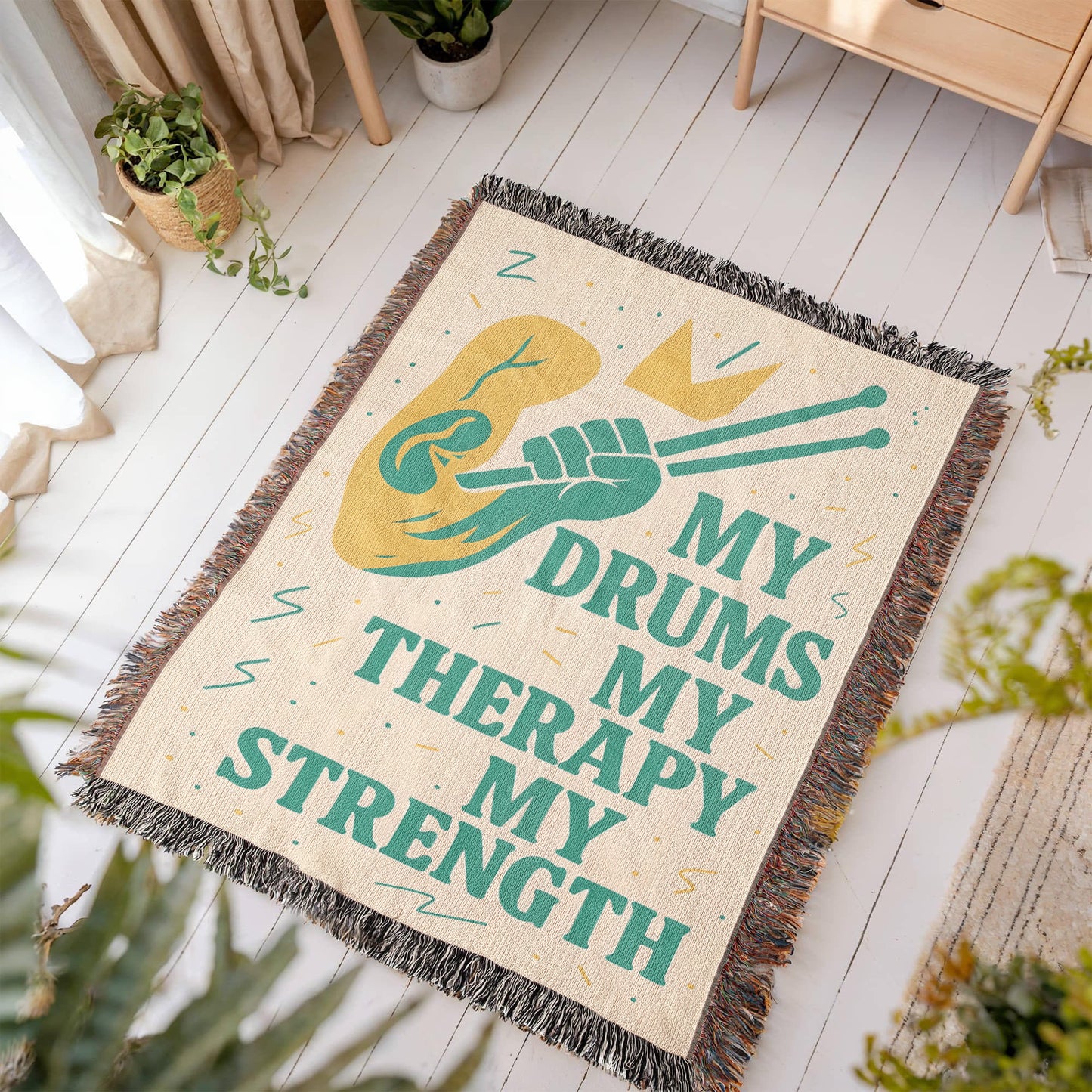 My Drums, My Therapy, My Strength- Blanket