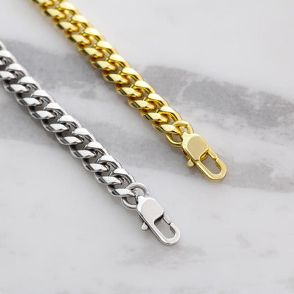 Personalized To My Ckd Warrior Cuban Link Chain w/ Lux Box