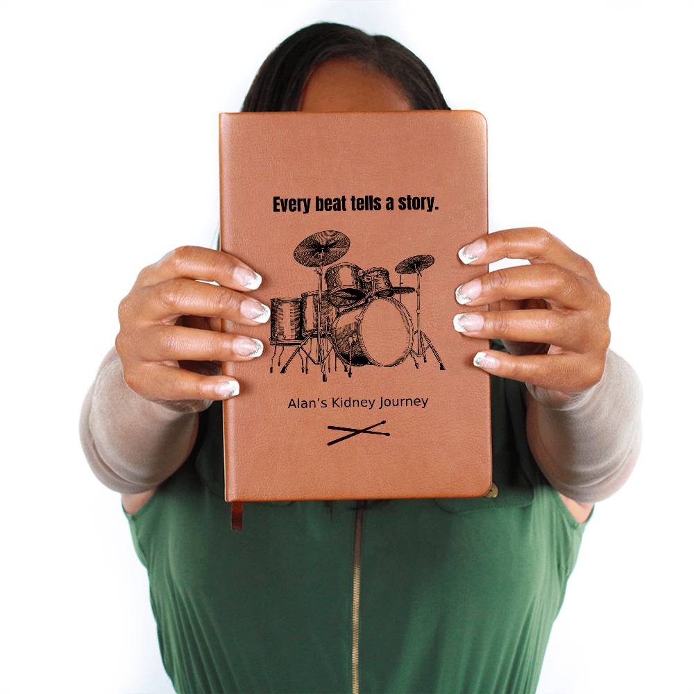 Personalize Drummer Leather Journal
