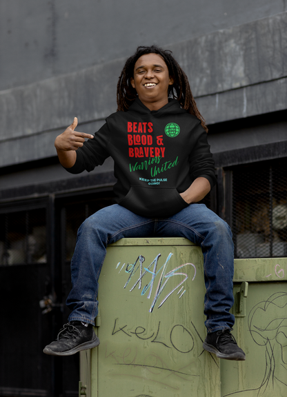 Beats, Blood & Bravery- Hoodie-Front