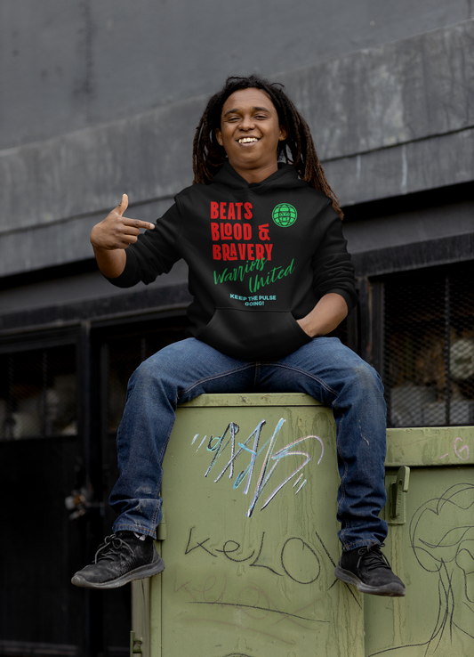 Beats, Blood & Bravery- Hoodie-Front